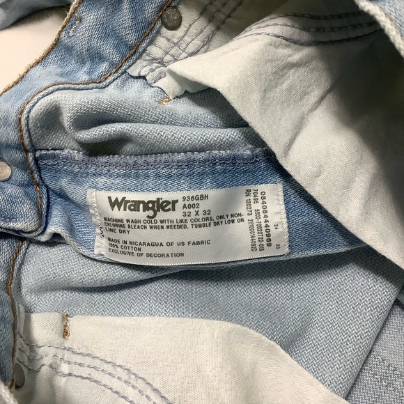 Wrangler Men's 936 Cowboy Cut Slim Fit Prewashed Jeans Sz 32W 32L - Picture 3 of 8